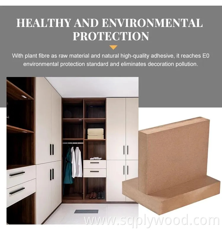 Plain/Laminated/Slot/UV/Veneer/Melamine MDF for Furniture